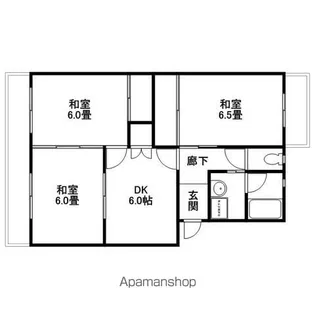 アーバンハイツ渡辺【3階】の間取り