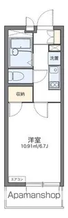 レオパレスKAZU【408号室】の間取り