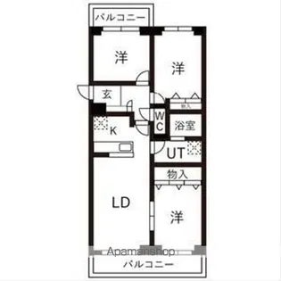 BRO北野【903号室】の間取り