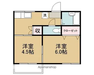 高瀬アパート【2階】の間取り