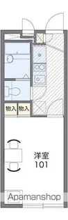レオパレス森田【113号室】の間取り