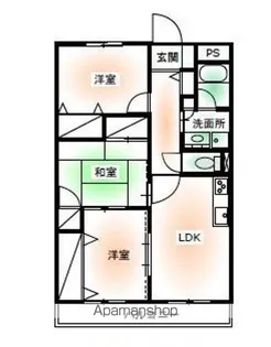 エーペックス宇多津【6階】の間取り