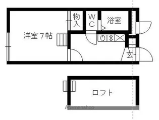 レオパレスU【2階】の間取り