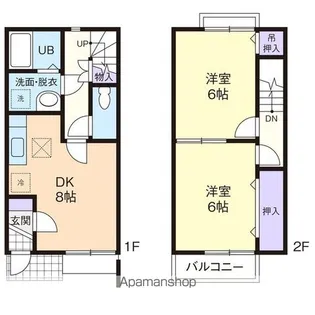 ABEND【102号室】の間取り