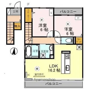 ソル・ラトゥール【2階】の間取り