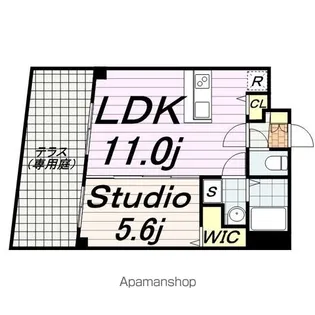 プランドール千葉【4階】の間取り