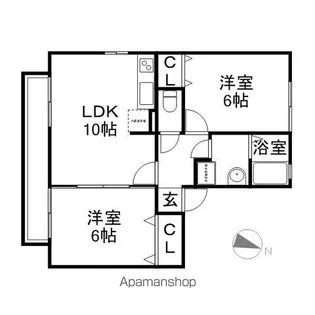 アドバンス21 A【1階】の間取り