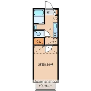 アフォリステーション新田東イースト【1階】の間取り
