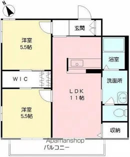 メゾン・ド・ビブⅡ【2階】の間取り