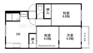 プレジール幸【Ⅱ112号室】の間取り