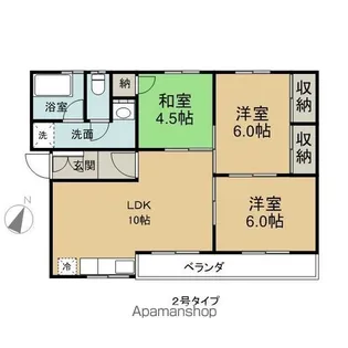 メゾンスマ【1階】の間取り