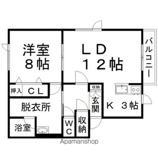 エクセレンスⅠ【2-D号室】の間取り