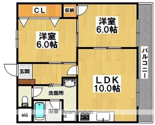 ロータスプラザ【4階】の間取り