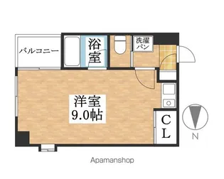ヴィレドソレイユ【7D号室】の間取り
