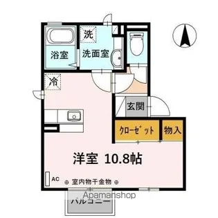 クレシア高木中央【2階】の間取り