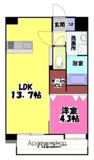 八王寺ツインタワーEAST【4階】の間取り
