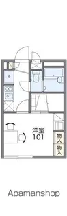 レオパレス上木田【104号室】の間取り