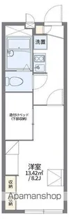 レオパレス白沢【1階】の間取り