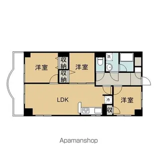 サンハイツ若葉【301号室】の間取り