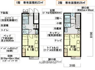 レオパレス醍醐【1階】の間取り