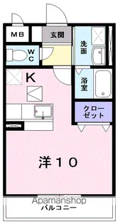 タウンルーム けまり【1階】の間取り
