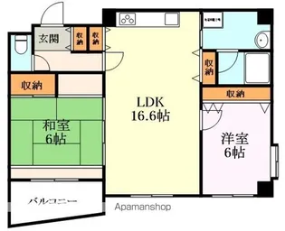 ハウスエバーグリーン【407号室】の間取り