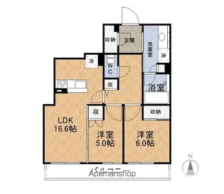 ザ・福井タワー スカイレジデンス【1805号室】の間取り
