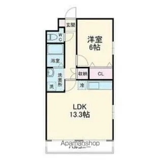 プランドール【1階】の間取り