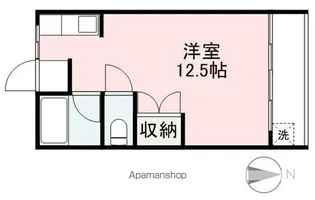 ヴィラ・アンソレイエ浜ノ町【2階】の間取り