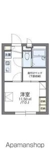 レオパレス糸田橋北【107号室】の間取り