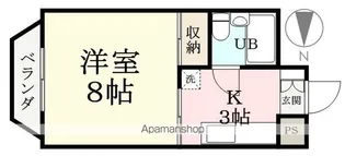 コーポ若草【205号室】の間取り