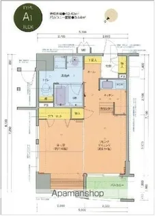 クレアランドマーク【801号室】の間取り