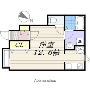 フェリーチェ春日【1階】の間取り