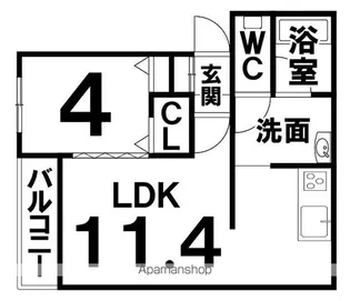 ファビラス【3階】の間取り