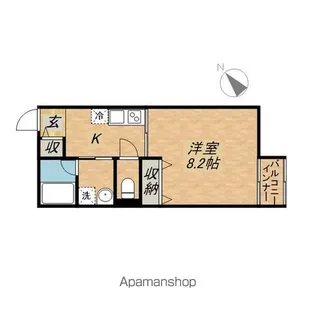 CAサンウォルク【2階】の間取り