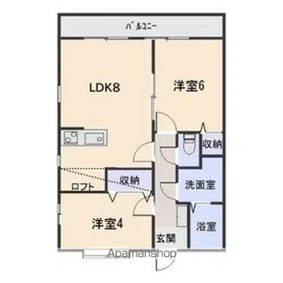ユーフォリア北【2階】の間取り