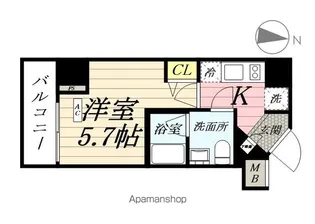 LOG横浜鶴見【6階】の間取り
