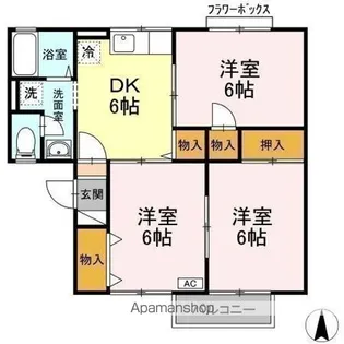 ドミールY【1階】の間取り