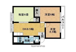 コーポT.K B【2階】の間取り