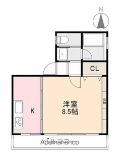 大山ビル3F南号【3F南号室】の間取り