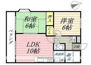 サンライトマンション【2階】の間取り