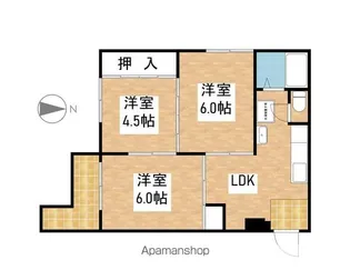 天徳ヴィラージュ【2階】の間取り
