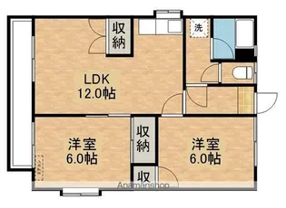 サンハイツ松下【3階】の間取り