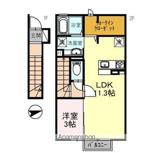アムール シェノン【2階】の間取り