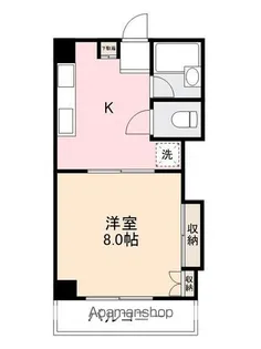 エーブル志度【502号室】の間取り