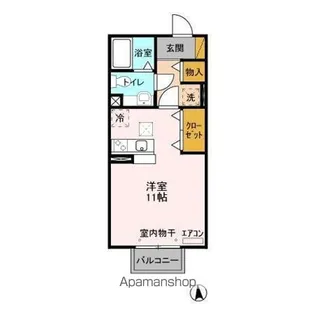 ノーベルパーク 15・16・17【1階】の間取り