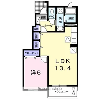 サウス ウェルズⅡ【1階】の間取り