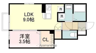 ラルーチェ・S【1階】の間取り