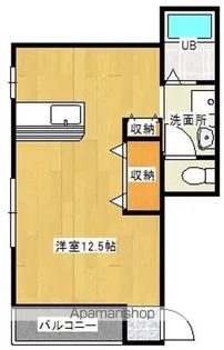 ラパン郡元【C101号室】の間取り