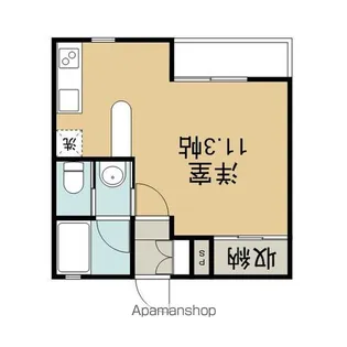 ジュネス北栄【1階】の間取り